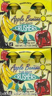 Trader Joes Crushers Banana Apple 8 Servings with FREE FAST SHIPPING 