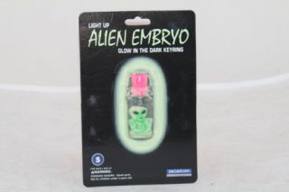 Glow In The Dark Alien Embryo Keyring Novelty Gift
