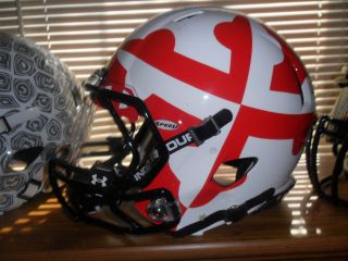   Maryland Terrapins Pride Riddell Pro Combat Revo Speed Football Helmet
