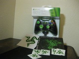 Xbox 360 Modded Controller with Play and Charge Kit. Razer Bundle.