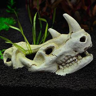   fish tank aquarium decoration resin figures Ornament  Skull 2 style