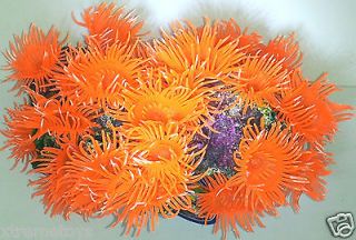 Beautiful Aquarium Fish Tank Silicone Sea Anemone Artificial Coral 