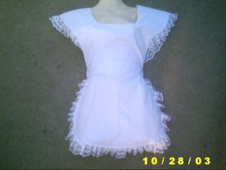   edwardian apron sissy adult baby white pinny maid apron alice cosplay