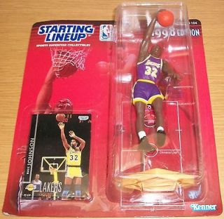 1998 Magic Johnson Los Angeles Lakers NBA Starting Lineup SLU