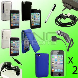 10PC ACCESSORY BLUE CASE BUNDLE FOR APPLE IPOD TOUCH iTouch 4th Gen