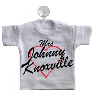 Mrs Johnny Knoxville Mini T Shirt For Car Window Sticker