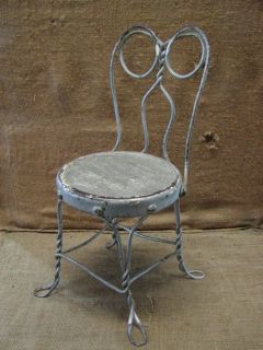 Vintage Childs Ice Cream Chair Antique Old Stool Parlor Soda 