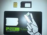 NEW Simple Mobile NANO Sim Card (CUT) Activation Kit GSM TMOBILE 