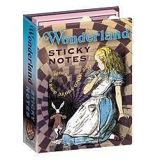 Sticky Notes WONDERLAND NOTES post its Alice in GIFT SET new