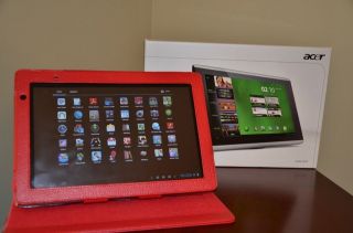  A500 10S16U 10.1 16GB WiFi Android Tablet, ICS 4.0, and rooCASE