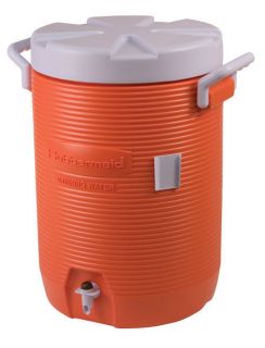 Rubbermaid 1685 Commercial 5 Gallon Sport Orange & White Water Cooler 