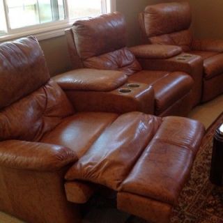 Gorgeous Leather Movie Home Theater Seats Recliners PICKUP ONLY