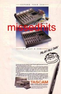 Tascam 244/246 portastudios 1​986 magazine advert