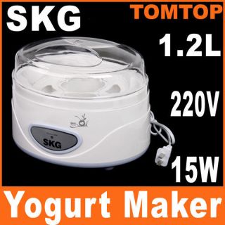 SKG 1.2L Electric Home Yogurt Maker Milk Warmer 15W 220V Multi 