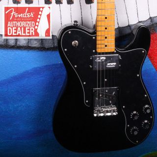 Squier Vintage Modified Telecaster Custom Black Electric Guitar New 