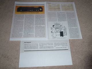 Tandberg 3012 Amplifier Review,3 pgs, 1983, Full Test