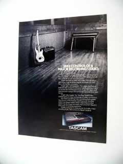 Tascam 388 Studio 8 Mixer Recorder 1987 print Ad
