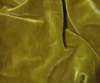 Silk VELVET Fabric IRIDESCENT ANTIQUE GOLD 45