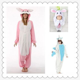 Kigurumi fleece rabbit,unicorn pajamas/pyjamas/onesie cosplay costume 