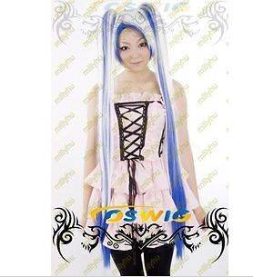 Vocaloid Cosplay Hatsune Miku White Blue Wig USA SELLER