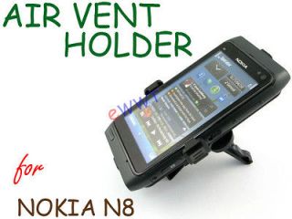 New In Car * Air Vent Mount Phone Holder Set Slim Black for Nokia N8 N 