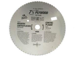 Vermont American   26370   7 1/4 Steel Plywood Blade   150 Teeth