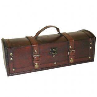 Long Wooden Treasure Chest Trinket Box