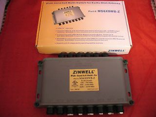ZINWELL Wide Band 6X8 Multi Switch for Ka / Ku Dish Antenna MS6X8WB Z 