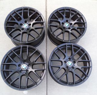 19 BMW ZCP CSL M Competition Matte Black Alloy Wheels Rims Staggered 