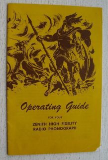 Operating Guide For Zenith High Fidelity Radio Phonograph 60s ?