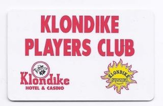 SLOT CARD / Players Club Card   KLONDIKE Casino Las Vegas & Henderson 