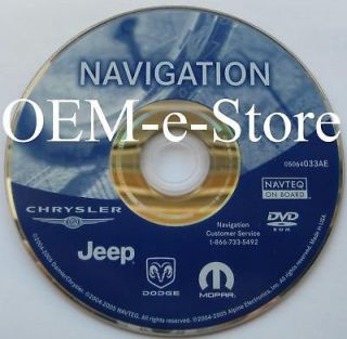 2002 2003 2004 2005 2006 Dodge Caravan SXT SE RB1 Navigation DVD Map 