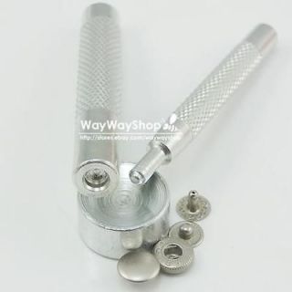 Setting Tool 15mm 5/8 METAL Snap Fastener Leather Rapid Rivet Button 