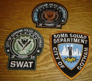   MOVIE PROP GOTHAM CITY POLICE DEPT SWAT TACTICAL NEW YORK PATCH