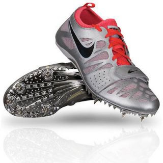 Nike Zoom Celar 4 (Metallic Silver Black Red) Womens Running Sprint 