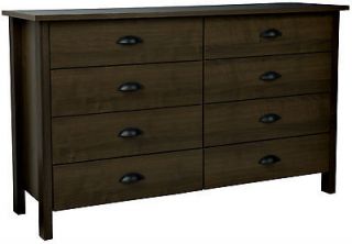Drawer Walnut Dresser/Chest/​Lowboy   Stain Resistant   Made In 