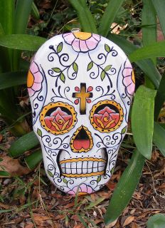   Skull Mask Plaque Dia de Los muertos Cantina Bar Decor,Day of the Dead