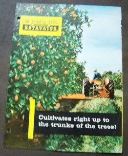 Howard Under Tree Rotavator Dealer Sales Brochure Catalog