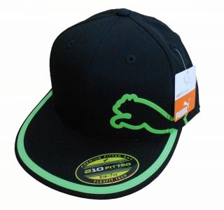 2012 Puma Monoline 210 Fitted Hat SPECIAL EDITION   Black/Green 