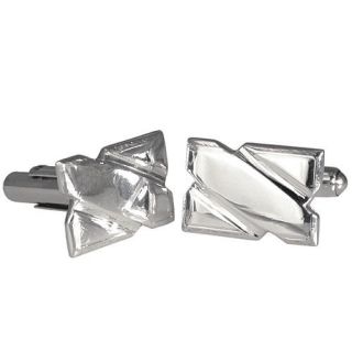   Elegant 925 Sterling Silver Shiny Cufflinks For French Cuff Shirt Suit