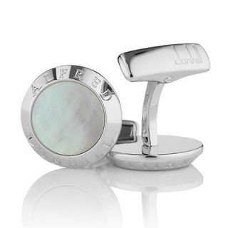 Dunhill ad coin mother of pearl cufflinks (NEW)  JSB8203H