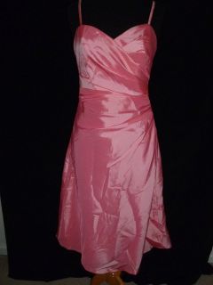 Formal dress bridesmaid PROM Impression SAMPLE short gown sz 10 pink