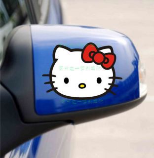 HELLO KITTY STICKER FOR CAR SIDE MIRROR OR FURNITURE