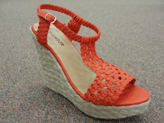 Bumper Womens Naome31 Coral Espadrille Wedges