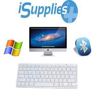 Aluminum Wireless Bluetooth Keyboard Case Apple iPad 2/3 iMac PC