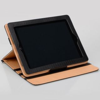   Lizard Grain Leather Case Shoulder Bag Stand For ipad 2 iPad 3 3rd Gen