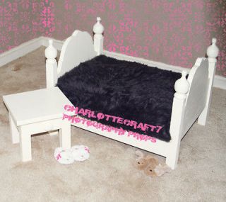 Photography Prop Newborn Baby Bed Nightstand Set, Slippers, & Cover 