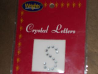 Iron on CRYSTA​L LETTER S