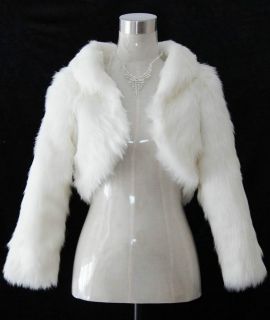 Ivory Faux Fur Bridal Wrap/Bridal Jacket/Shawl/Cape/Stole/Bolero/Throw 