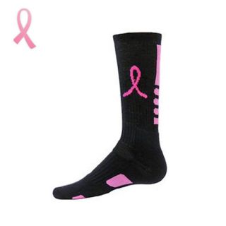   Socks   Breast Cancer Awareness   Elite Pink Ribbon Crew Socks (Pair